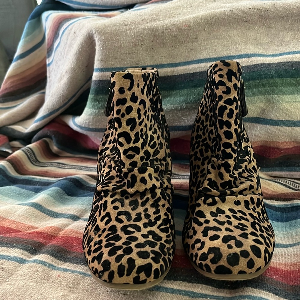 Blowfish leopard booties